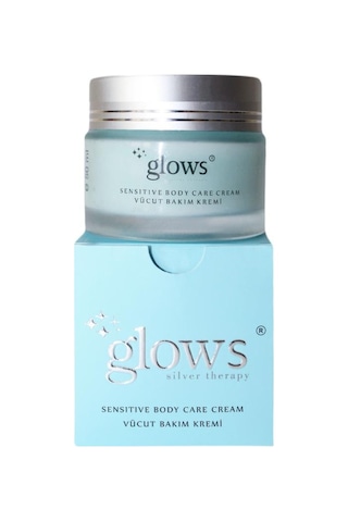 Glows Gümüş İçerikli Sensitive Nemlendirici Vücut Bakım Kremi 50 ML