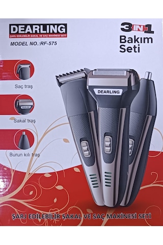 Dearling Rf-575 3 In 1 Şarjlı Saç Sakal Traş Makinesi
