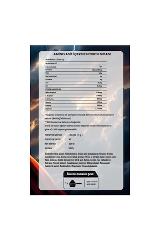 Titan Pre-workout 300gr Portakal Aromalı
