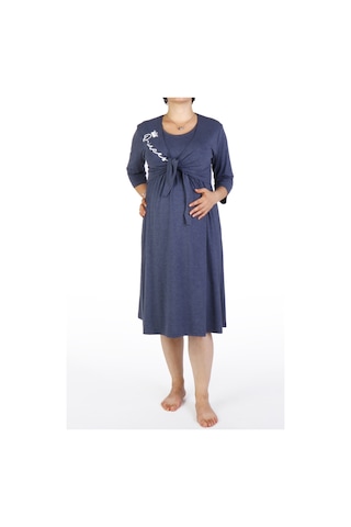 Hamile Tunik Gecelik Kısa Kollu Likralı LACİ