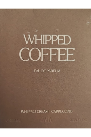 Zara Whıpped Coffee Edp 100ml 3.4 Fl. Oz .20120968999995 Çikolata