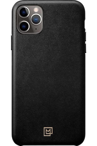 Spigen Apple Uyumlu iPhone 11 Pro Max İle Kılıf La Manon Câlin Premium Deri Tasarım Chic Black