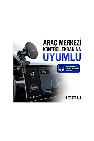 Hp-a38 Magsafe Araç Tutucu Güçlü Mıknatıs 360 Dönebilen Başlık Multimedya Ekranlara Uyumlu Diğer
