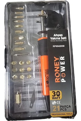 Roney Ahşap Yakma Seti 30w 21 Parça Rp6542030