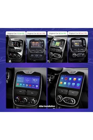 Exvol Renault Clio 4 Android Multimedya Carplay 2gb-32gb 10 İnc