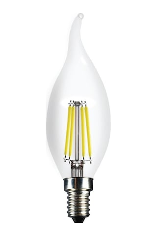 Heka Led Filament Rustik Ampul Kıvrık Uç 6w E14 6500k Beyaz Işık