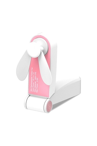 Mini Fan Usb Taşınabilir Katlanır Cep Fanı 6829 Pembe