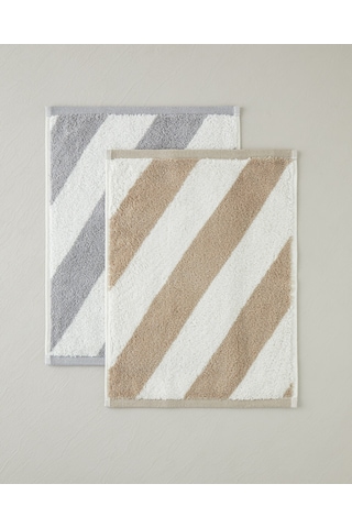 English Home Diagonal Pamuk El Havlusu 30x40 Cm Gri