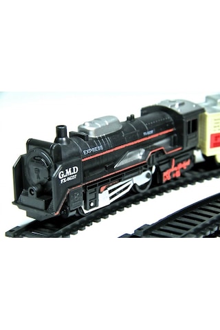 Duman Oyuncak Pilli Tren Seti 13 Parça Klasik Kara Tren Tl01