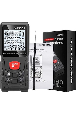 Pazly Akıllı Lazer Ölçüm Cihazı: Hacim, Alan, Pisagor Modlu, Ip54 Suya Dayanıklı Dijital Ölçüm Aleti