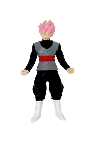 Monster Flex Dragon Ball Stretch Yumuşak Uzayan Elastik Figür 15 Cm - Super Saiyan Rose Goku Black