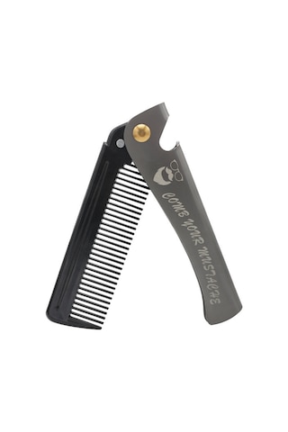 Qingmipy "çok Amaçlı Katlanır Paslanmaz Çelik Erkek Tarağı - Şişe Açacağı Fonksiyonlu"