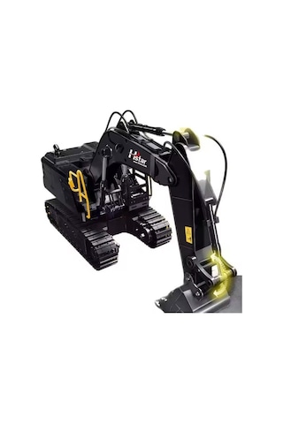 Oyuncak 1:12 Ölçek Büyük Boy Işıklı Sesli Şarjlı Duman Atan Kumandalı Kepçe Yeşil Yeşil