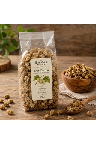 Doğal Katkısız Şeker İlavesiz Dut Kurusu 150g Yeni Mahsül Kurutulmuş Dut 150 G