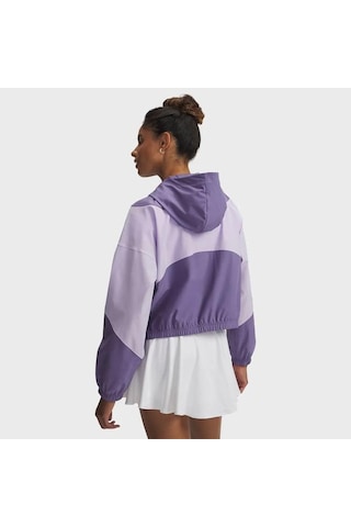 Under Armour Rival Woven Kadın Mor Polo Yaka Tişört