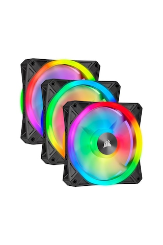 Ql Series, Whıte Ql120 Rgb-co-9050104-ww-120mm Rgb Led Fan, Triple Pack With Lighting Node Core