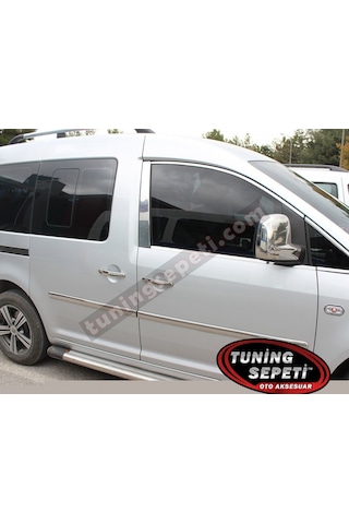Vw Caddy 2004 - 2014 Yan Kapı Çıtası Paslanmaz Çelik
