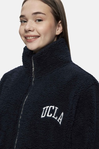 Ucla Yuna Lacivert Polar Polar Standard Fit Kadın Ceket - Lacivert