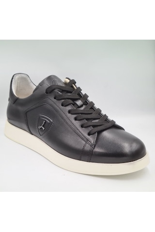 Libero 4704 Siyah Hakiki Deri Erkek Günlük Sneaker Ayakkabı Siyah