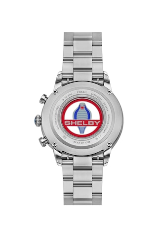 Fossil Fle1209set Shelby X Fossil Grand Tourer Limited-edition Erkek Kol Saati Ve Yedek Kordon Metalik Gri