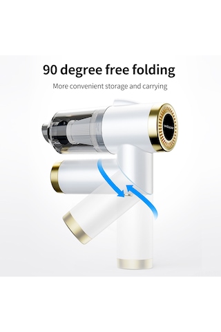 Xiyyadms Kablosuz Araç Ve Ev İçi Katlanabilir Mini Güçlü El Süpürgesi 4000mah Pil Dahil, Yeşil