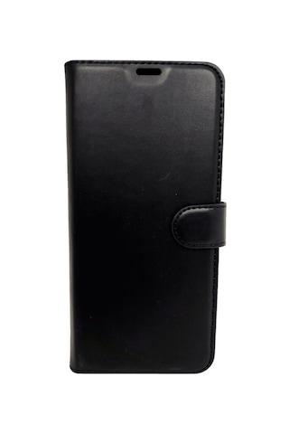 Oppo A6t Cüzdan Kapaklı Kılıf Kartlıklı Cüzdanlı Standlı Kopçalı Siyah