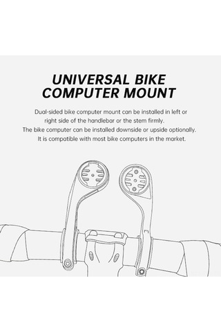 Xindoker Bisiklet Bilgisayarı Tutucu, Meilan C2 İçin Yerine Geçici, Çift Taraflı Montaj, Kolay Kurulum, Üniversal Uyum, Yüksek Dayanıklı Nilon + 304 Çelik Siyah