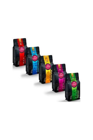 Anişah Dünya Filtre Kahve Seti Öğütülmüş 5 x 250 G