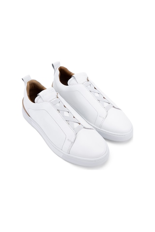 Tamer Tanca Erkek Hakiki Deri Beyaz Sneakers & Spor Ayakkabı 1093 2805 Erk Ayk Y26 Beyaz