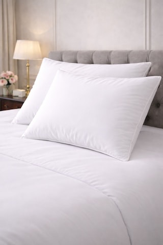 Sleepwell 2 Adet 50 X 70 Cm Slikon Dolgulu Pamuklu 900 Gr Yastık Beyaz