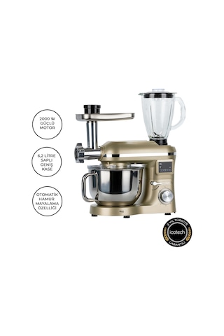 Icotech SM50 2000W 6.2 L Pro Hamur Yoğurma Makinesi