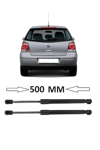 Volkswagen Vw Polo 2006-2009 Uyumlu Sağ + Sol Takım Bagaj Amortisörü 2 Adet 500mm 6q6827550c Bagaj Amortisörü