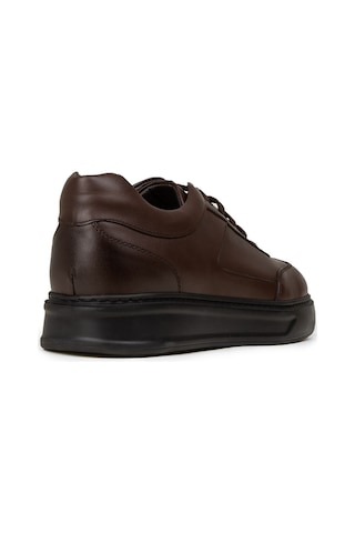 Deery Erkek Kahverengi Hakiki Deri Sneaker Ayakkabı - 02015mkhve01 Kahverengi