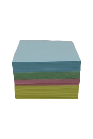 Umur 3 Adet Renkli Küp Blok 8 x 8 CM 500 x 3'lü