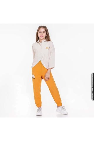 Xo Kids Kız Palmiye Pantolon 8-14 Yaş 54330 Kpnt09050 Turuncu