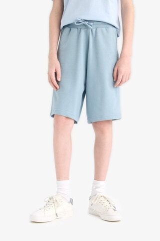 Defacto Erkek Çocuk Beli Lastikli Basic Düz Şort B5867a825smbe606 Mavi