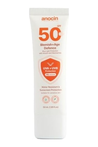 Anocin Blemish Leke Karşıtı Ve Cilt Tonu Eşitleyici Güneş Koruyucu Krem Spf 50 Yaşlılık Karşıtı 50 Ml