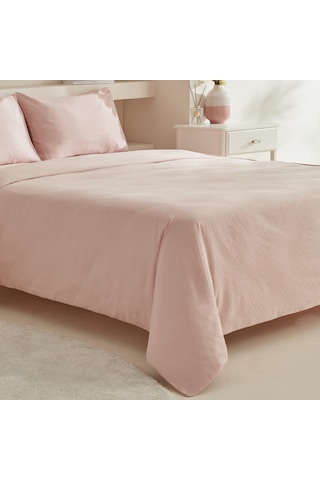 Karaca Home Charm Sion %100 Pamuk Jakarlı Saten King Size Nevresim Takımı Pudra 200.22.12.0112