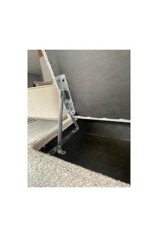 110 Cm Sandıklı Balkon Koltuğu Krem Krem