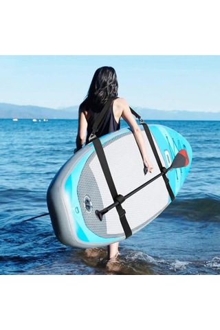 Neevoyu Sürekli Paspas Ve Kayak Taşıma Kemer Seti - Nylon Yapısı, Ayarlanabilir Boyut, Ergonomik Omuz Desteği, Siyah Renk