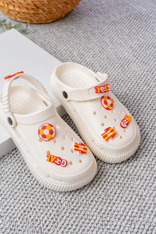 N Moda Unisex Çocuk Figürlü Sticker Sandalet-terlik Galatasaray