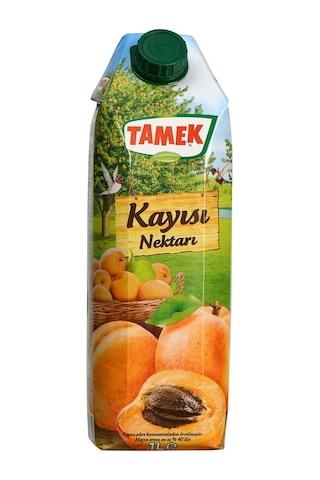 Tamek Kayısı Nektarı 1 Lt X 6 Adet