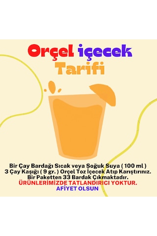 Orçel Toz İçecek Seti Oralet Çay Sıcak Soğuk Karışık 5 x 300 G