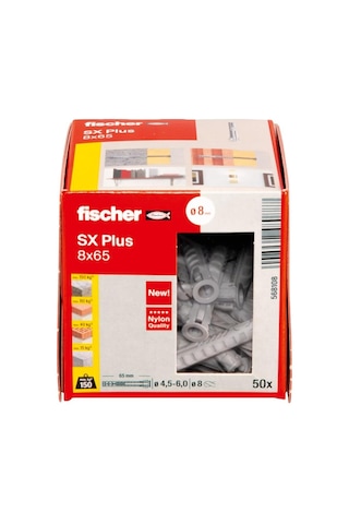 Fischer Sx Plus 8x65 Mm Plastik Genişlemeli Dübel