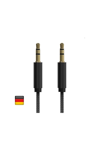 Woyax By Deji Aux Stereo 3.5 MM Ses Kablosu Örgülü 1.2M