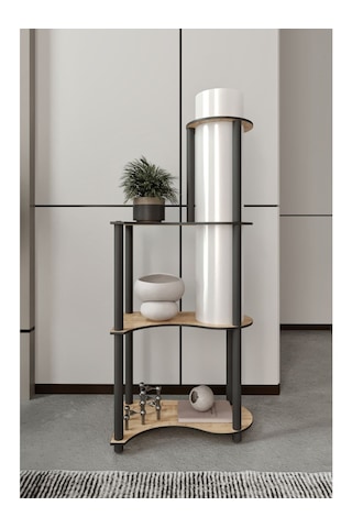 Ravilo Estilo Dor Dekoratif Raflı Lambader Meşe