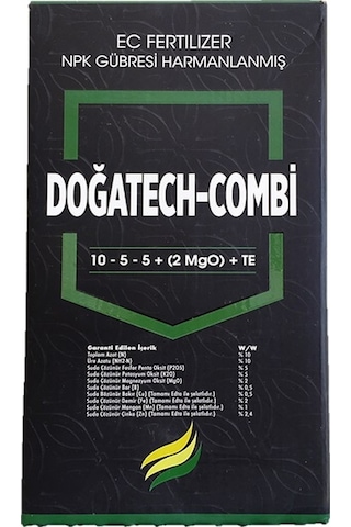 Doğatech Combi 10-5-5 + 2MgO + Mikro Element Yaprak Gübresi 1 KG