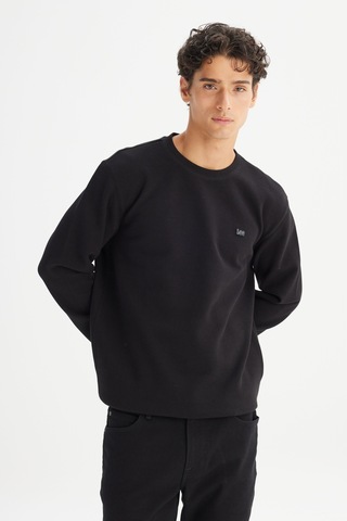 Lee Erkek Regular Fit Bisiklet Yaka Baskılı Siyah Sweatshirt-l2520308 Siyah