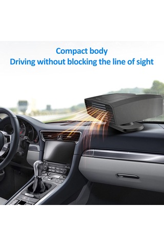 Wezone 24v Otomobil Isıtıcı - Kar Ve Buhar Giderici, 180w Sıcaklık Sağlayıcı, Siyah Abs Malzeme