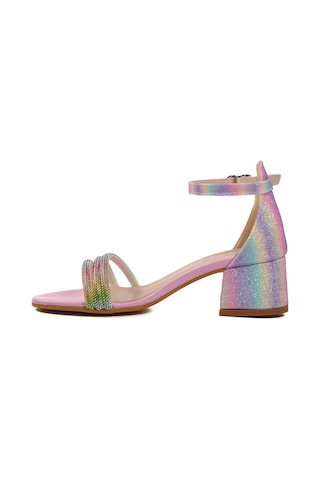 Ayakmod Pembe Taş İşlemeli Kız Çocuk Sandalet 254 Ry 6504 F Pembe